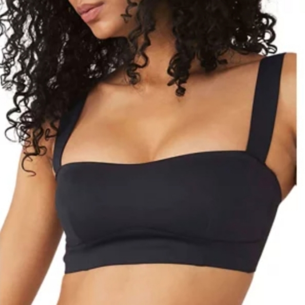 Free People‎ Naomi Smooth Longline Underwire Bra Black XS